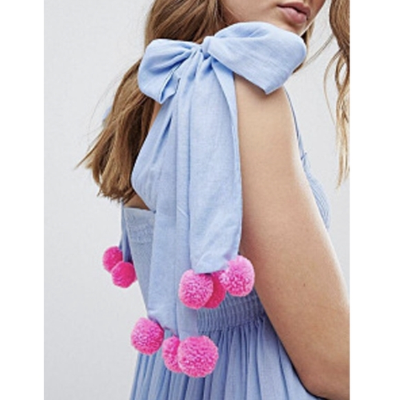 NWT Summer Pom Pom Beach Vacation Maxi Dress S: Small-Medium - Picture 6 of 13